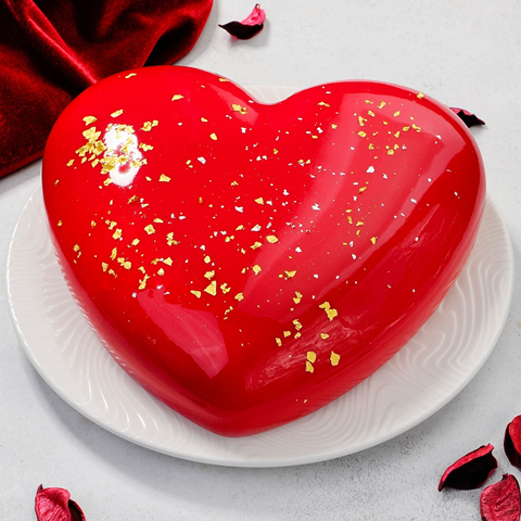 Торт «Вишневое сердце» кондитерской «Сладкий экспресс»