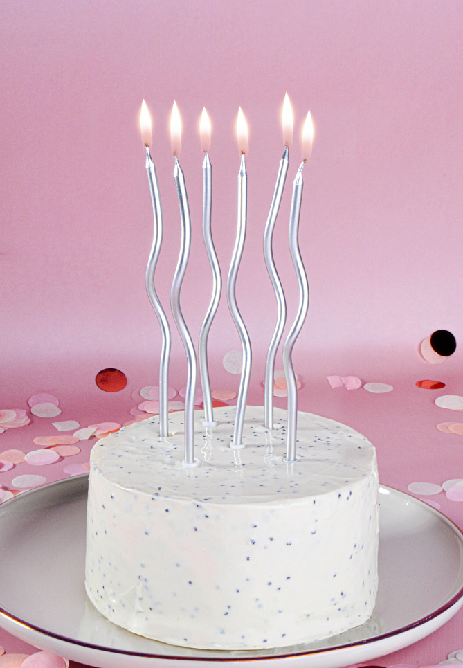 Свечи для торта "Спирали" (6 шт.)